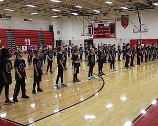 Neighbors | Abby Slanker.C.H. Campbell Elementary School third-grade students lined up and sang the school’s Alma Mater during the school’s annual Third Grade Gym Show in the high school gymnasium.
