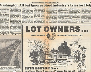 Washington All but Ignores Steel Industry's Cries for Help - this story ran in The Youngstown Vindicator on Sunday April 17, 1983.