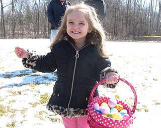Neighbors | Zack Shively.Heritage Presbyterian Church had a Easter egg hunt and other Easter activities at the church on March 24. Pictured is Lydia Robison during the first egg hunt.