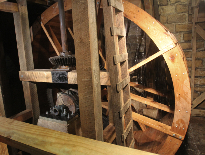 William D. Lewis the Vindicator   newly restored waterwheel at Lantermans Mill.  ribbon cutting ceremony was held 4-6-18.