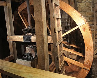 William D. Lewis the Vindicator   newly restored waterwheel at Lantermans Mill.  ribbon cutting ceremony was held 4-6-18.