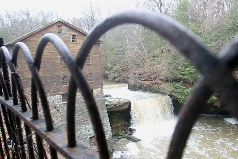 William D. Lewis the Vindicator   The waterwheel at Lantermans Mill was recently restroed.  ribbon cutting ceremony was held 4-6-18.