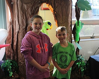 Neighbors | Abby Slanker.Two C.H. Campbell Elementary School students were welcomed by jungle décor as they entered the school’s annual ‘It’s a Jungle Out There’ Spring Fest.