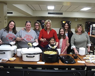 Neighbors | Zack Shively.Austintown's Council of PTA hosted the 10th annual Souper Supper on March 20 in the Fitch cafeteria. The proceeds from the event went toward assisting families of Austintown's students. Pictured are a group of PTA helpers including AIS PTA president Patty Herman, AES president Bethany Martinez and  AMS PTA president Lynn Mickey.