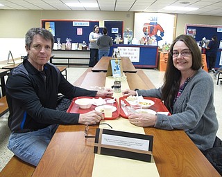 Neighbors | Zack Shively.The Austintown Council of PTA set out four types of soup for their Souper Supper, chicken noodle, vegetable, potato and minestrone. Pictured, Dennis and Beverly Parks enjoyed their dinner.