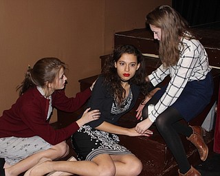 Neighbors | Abby Slanker.“The Effect of Gamma Rays on Man-in-the-Moon Marigolds” cast members, from left, Lauren Johnson as Beatrice, Emily Dunlap as Ruth and Emma Kadilak as Tilly performed a scene from the play on April 11.