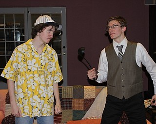 Neighbors | Abby Slanker.Alex Sanders as Oscar Madison (left) and Gregory Halley as Felix Ungar will star in the Canfield High School Players production of “The Odd Couple."