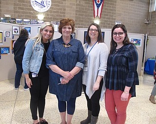 Neighbors | Zack Shively.Poland Seminary High School hosted their Exceptional Art Show on April 10 in the lobby of the field house. The exhibit featured artwork created by students with special needs to showcase their abilities. Pictured are the organizers, from left, special education teacher Lindsay Ignazio, art teacher Sue Holub, special education teacher Stephanie Vagas and special education aide Holly Toy.