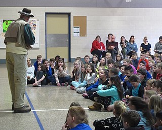 Neighbors | Zack Shively.Children's author Tim Smith spoke to the elementary students about following their passions, trying hard and making mistakes. He joked with the students throughout he performance to keep them engaged and interested.