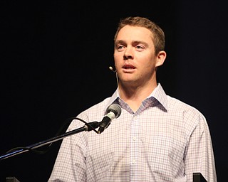 Washington Redskins quarterback, Colt McCoy, is the keynote speaker of the "Men's Rally in the Valley" at the Covelli Centre in Youngstown on Saturday morning. 

- Youngstown -

Photo taken April 28, 2018.

Dustin Livesay  |  The Vindicator