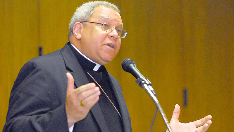 The Most Rev. George V. Murry, 69, bishop of the Catholic Diocese of Youngstown, is being treated in the Cleveland Clinic for acute leukemia. He has served as spiritual head of the diocese since 2007.