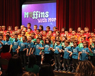 Neighbors | Abby Slanker.Hilltop Elementary School kindergarten students treated their mothers to a musical performance at the school’s annual Muffins With Mom on April 20.
