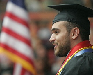 William D. Lewis The Vindicator   Ryan Portela, ysu grad was studnet speaker at 5-5-18 afternoon commencement.
