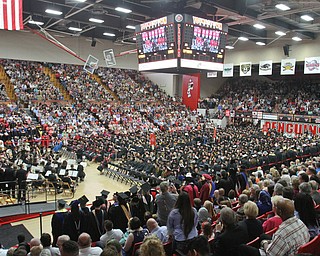 William D. Lewis The Vindicator  A full house for YSU commencement 5-5-18.