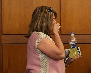  ROBERT K.YOSAY  | THE VINDICATOR..The Infantes daughter sobbed as they led him out of the courtroom.. The jury in the Ralph Infante corruption trial have found the former Niles mayor guilty of 22 of the 32 charges he faced, including the most serious charge, engaging in a pattern of corrupt activity...Infante, 62, did not appear to show any reaction to the verdicts. Sentencing is set for 10 a.m. Friday.....-30-