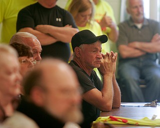 William D. Lewis The VindicatorLarge crowd on hand during a zoning meeting at the Lordstown Administration building Tuesday.