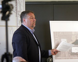 William D. Lewis The VindicatorMark Walker of TJX speaks during a zoning meeting at the Lordstown Administration building Tuesday.