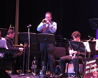 Neighbors | Zack Shively.The BHS Jazz Fest has a guest performer each year. They invited Roger Ingram to perform with the ensembles this year. He has performed with numerous artists, such as Harry Connick Jr. Pictured, he played "T.J.'s Boogie" with the jazz ensemble 3.