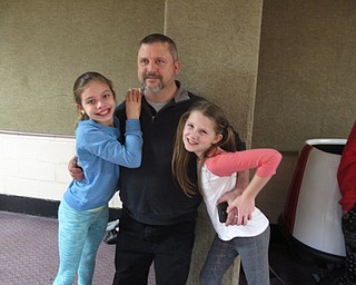 Neighbors | Zack Shively.Dobbins Elementary rewarded their students with a party at Youngstown Skate on the evening of April 9. The families got to enjoy the facility as a school, as the event was a private party. Pictured, the family of Audriana Lively, Jason Salaty and Jocelyne Salaty enjoyed their night together.