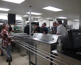 Neighbors | Zack Shively.Representatives from Austintown schools served senior citizens lasagna, rolls and salad for dinner. The National Honors Society students helped at the event, earning them a credit.