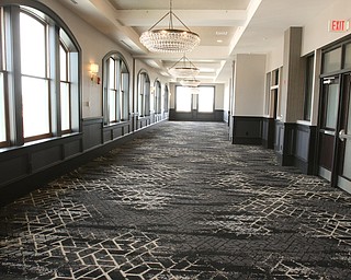    ROBERT K YOSAY  | THE VINDICATOR..giant ball room on the 12th floor....Double Tree in Youngstown opened its restaurant and Hotel today Wed. in the former Stambaugh Building.  The building  has been restored to its original marble and granite and then some....-30-