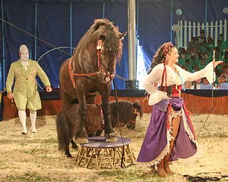    ROBERT K YOSAY  | THE VINDICATOR..Tosca Zoppe  6th generation equestrian show ..The Zoppe Family Circus is returning to the Canfield Fairgrounds May 16-20 for 12 shows..Founded in 1842, the Zoppe Family Circus is a one-ring circus under the big top featuring acrobats, equestrian showmanship, canine tricks, clowns and plenty of audience participation. ...-30-