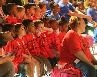    ROBERT K YOSAY  | THE VINDICATOR.. Students from Youngstown City Schools preschool program enjoy the show..The Zoppe Family Circus is returning to the Canfield Fairgrounds May 16-20 for 12 shows..Founded in 1842, the Zoppe Family Circus is a one-ring circus under the big top featuring acrobats, equestrian showmanship, canine tricks, clowns and plenty of audience participation. ...-30-