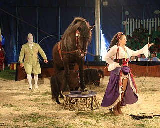    ROBERT K YOSAY  | THE VINDICATOR..Tosca Zoppe  6th generation equestrian show ..The Zoppe Family Circus is returning to the Canfield Fairgrounds May 16-20 for 12 shows..Founded in 1842, the Zoppe Family Circus is a one-ring circus under the big top featuring acrobats, equestrian showmanship, canine tricks, clowns and plenty of audience participation. ...-30-