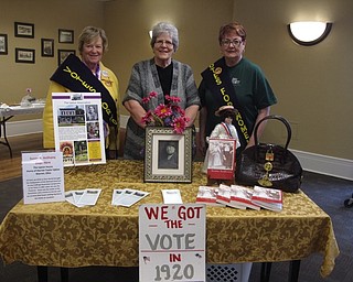 Neighbors | Zack Shively.Springfield Capital Campaign Committee invited representatives from the Upton House in Warren. The house formerly belonged to Harriet Taylor Upton, an important player in the woman suffrage movement and colleague of Susan B. Anthony. The house is now a national landmark and museum. Pictured are, from left, Marti Flint, Sandy Mahaffay and Sandy Sarsany.