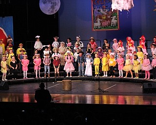 Neighbors | Abby Slanker.C.H. Campbell Elementary School kindergartners, under the direction of Michael Fay, performed “E-I-E-I Oops!” at Canfield High School.