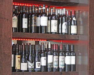 ROBERT K YOSAY  | THE VINDICATOR.Bistro 1907 features a 17-foot wine wall.
