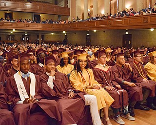 William D. Lewis The Vindicator  Members of Liberty class of 2018 during commencement ceremony at Stambaugh Auditorium 5-24-18.