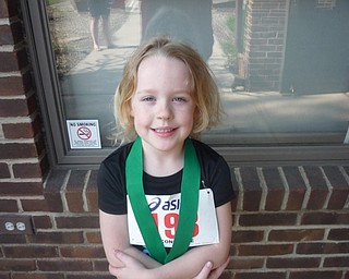 Neighbors | Submitted.Braelyn Kaglic won the Kid's Run event at the Austintown Lions 5K Run, which took place on May 12.