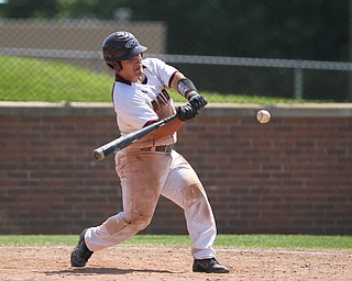 Ben Rivera of South Range hits the ball during Thursday afternoons matchup against Waynedale at Massilon High School.  Dustin Livesay  |  The Vindicator  5/24/18  Massilon