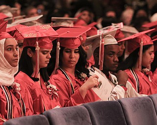 ROBERT K YOSAY  | THE VINDICATOR..Friends and family cried out with joy Friday night as the 115 graduates in Chaney High SchoolÕs Class of 2018 entered Stambaugh Auditorium...-30-