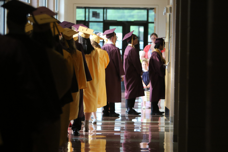 ROBERT K YOSAY  | THE VINDICATOR..South Range Class of 2018Õs , High School Principal Stephen P. Rohan described its 120 graduates a Òone of a kind class.Ó....-30-