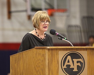             ROBERT  K. YOSAY | THE VINDICATOR..class Advisor  Mrs Marie Dockry..Austintown Fitch 2018  Sunday afternoon at the Gymnasium