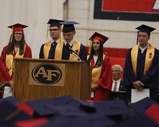             ROBERT  K. YOSAY | THE VINDICATOR..5 of the 10 valedictorians..Austintown Fitch 2018  Sunday afternoon at the Gymnasium