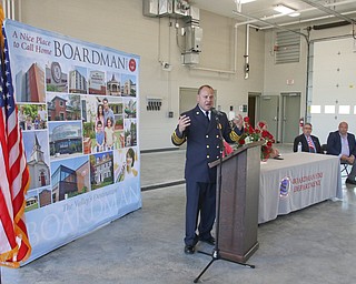 ROBERT K YOSAY  | THE VINDICATOR..Boardman newest firestation #71 on Market Street next to Stadium Drive ..Chief Mark Pitzer. thanks everyone involved in bringing the new  fire house to boardman..-30-