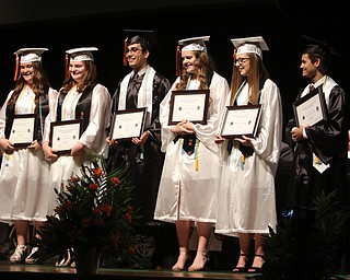 ROBERT K YOSAY  | THE VINDICATOR..Howland Graduation...  at Packard Music Hall in Warren Class of 2018..Valedictoians and Salutatorians..-30-