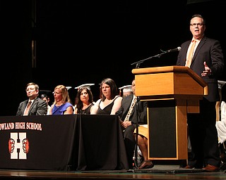 ROBERT K YOSAY  | THE VINDICATOR..Howland Graduation...  at Packard Music Hall in Warren Class of 2018..School board prize  Dr Kenneth Jones..-30-