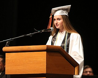 ROBERT K YOSAY  | THE VINDICATOR..Howland Graduation...  at Packard Music Hall in Warren Class of 2018..valedictorian Gabrielle Hartzell-30-