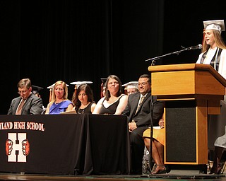 ROBERT K YOSAY  | THE VINDICATOR..Howland Graduation...  at Packard Music Hall in Warren Class of 2018..valedictorian Gabrielle Hartzell-30-