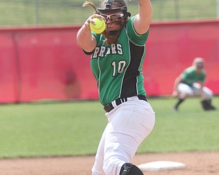 ROBERT K YOSAY  | THE VINDICATOR..West Branch Warriors - defeated Jonathan Alder Pioneers  - 5-4 where the lead changed hands several times ..Kelsey Byers.. pitcher.-30-