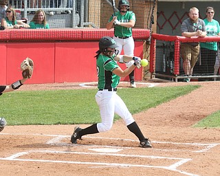 ROBERT K YOSAY  | THE VINDICATOR..West Branch Warriors - defeated Jonathan Alder Pioneers  - 5-4 where the lead changed hands several times .#17...Kylie Coffelt .....  Connect  hit HOME RUN that put WB up for the game -30-