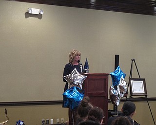 Neighbors | Zack Shively.Akron Children’s Hospital Mahoning Valley’s Child Advocacy Center and Mahoning County Children Services had their 13th Annual Pinwheels for Prevention event at Holiday Inn on April 13. Pictured, Andrea Mistovich, with the advocacy center, made the opening remarks for the event.