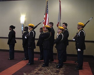 Neighbors | Zack Shively.The East High School Junior ROTC presented the colors and recited the Pledge of Allegiance for the event. They also received the Community Spotlight Award for their assistance in helping the Pinwheels for Prevention events for the last seven years.