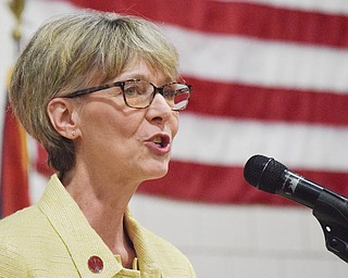 William D. Lewis The Vindicator  Ohio Supreme Court Justice Mary Degenaro was speaker at 6-1-18 commencement at CHS.