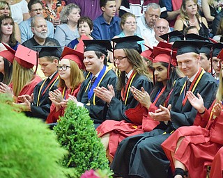 William D. Lewis The Vindicator  Canfield commencement was held 6-1-18 in hte school gym.