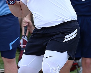 COLUMBUS, OHIO - June 1, 2018, OHSAA Track & Field Championships at Jesse Owens Stadium, Ohio State University-  D3 Columbiana Crestview's Dominic Perry throws 56-08 to win the state title.  SPECIAL TO | THE VIDICATOR